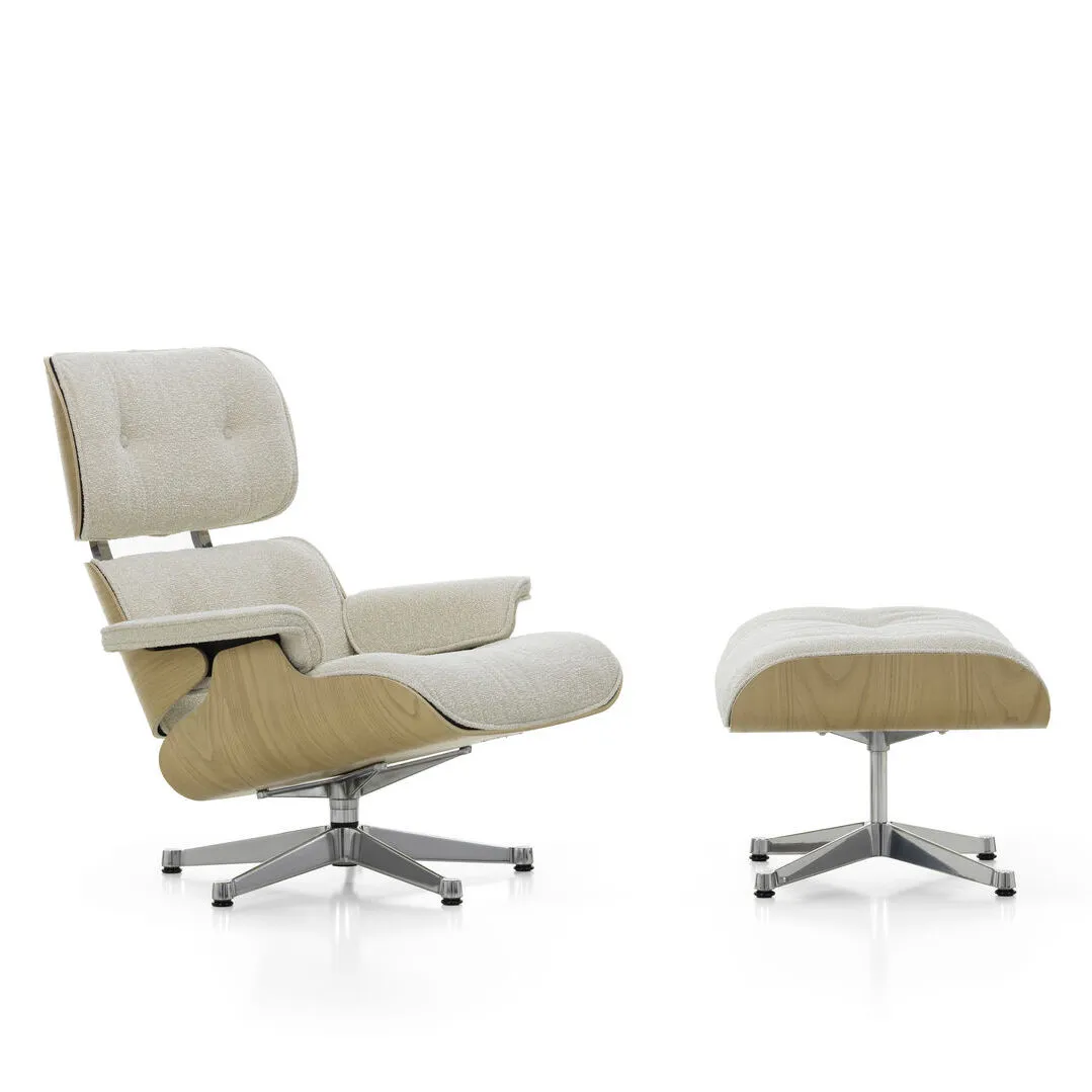 Vitra Eames Lounge Chair&Ottoman, kastanja/Nubia 02